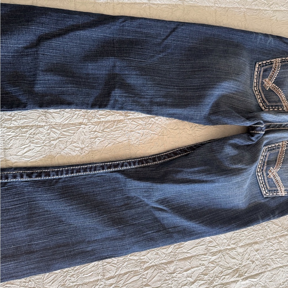 BKE Dark Blue Bootcut Kids Jeans - Picture 8 of 9